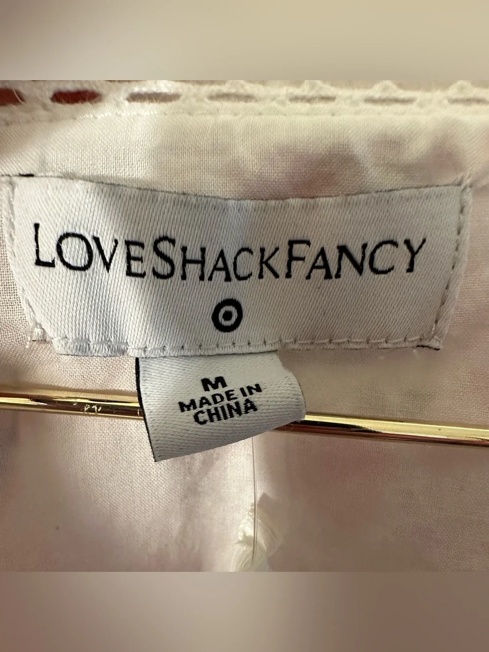 LoveShackFancy X Target M Romantic Pastoral Camille Pink Floral Tiered Mid Dress - Picture 5 of 15